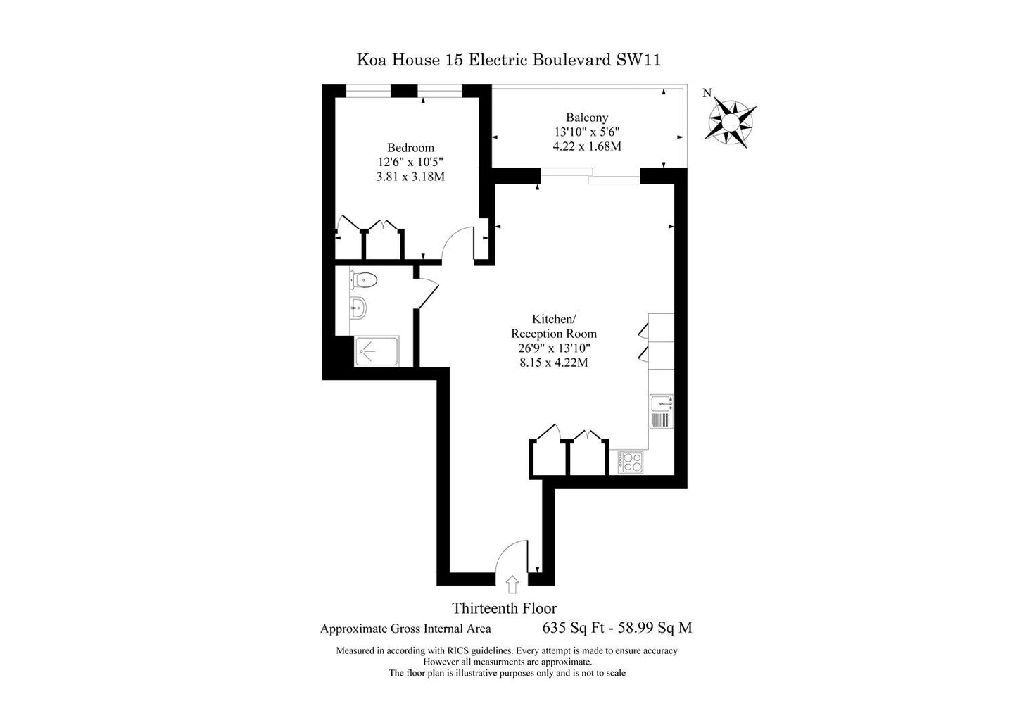Koa House, 15 Electric Boulevard, SW11